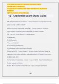 RBT Credential Exam Study Guide