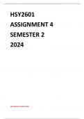 HSY2601 ASSIGNMENT 4 SEMESTER 2 2024