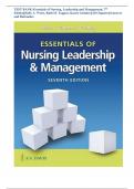 TEST BANK-Essentials of Nursing, Leadership and Management, 7th Edition||Sally A. Weiss, Ruth M. Tappen, Karen Grimley||All Chapters||Answers and Rationales