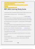 RBT (40/hr training) Study Guide