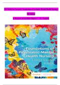 TEST BANK For Varcarolis' Foundations of Psychiatric Mental Health Nursing, 9th Edition by Margaret Jordan Halter, Verified Chapters 1 - 36, Complete