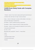 CAISS Exam Study Guide with Complete Solutions