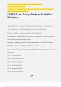 CAISS Exam Study Guide with Verified Solutions