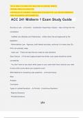 ACC 241 Midterm 1 Exam Study Guide