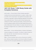 ACC 241 Exam 1 ASU Study Guide with Complete Solutions