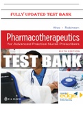 TEST BANK FOR PHARMACOTHERAPEUTICS FOR ADVANCED PRACTICE NURSE PRESCRIBERS 5TH EDITION
