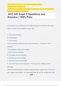 ACC 241 Exam 2 Questions and Answers | 100% Pass