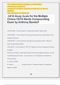 CETA Study Guide for the Multiple Choice CETA Sterile Compounding Exam by Anthony Bandorf