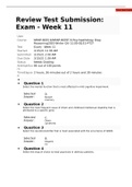 NRNP 6635 Week 11 Final Exam Questions and Answers- Gateway Community College