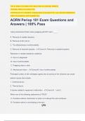 AORN Periop 101 Exam Questions and Answers | 100% Pass