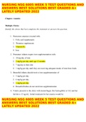 NURSING NSG 6005 WEEK 5 TEST QUESTIONS AND ANSWERS BEST SOLUTIONS BEST GRADED A+ LATELY UPDATED 2022  