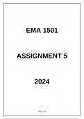 EMA1501 Assignment 5 (2024)