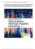 Test Bank- Davis Advantage for Townsend's Psychiatric Mental Health Nursing, 11th Edition by Karyn I. Morgan||Instant Download