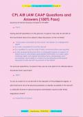  CAAP Exam Questions and Answers (100% Pass)