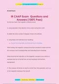 IR CAAP Exam Questions and  Answers (100% Pass)