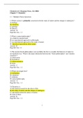 Chemistry for Changing Times, 12e (Hill)/ Chapter 1 Chemistry | 100% Correct Solutions.