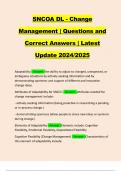 SNCOA LDR-303S Improving Organizations | Questions and Correct Answers | Latest Update 2024/2025