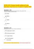 NURS 6552 Women health midterm Exam Questions And Answers Graded A Update 2024 