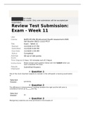 NURS 6512N-38 Week 11 Final Exam (99 out of 100 points)