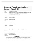 NURS 6521F-6 Week 11 Final Exam (100 out of 100 points)