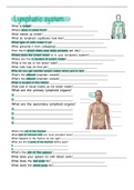 A&P 2 review sheet - lymphatic system 