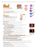 A&P 2 review sheet - blood 