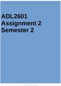 ADL2601 Assignment 2 Semester 2