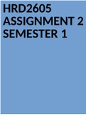 HRD2605 ASSIGNMENT 2 SEMESTER 1