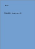 MNM4801 Assignment 02