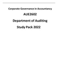 AUE2602 Study Notes 2022/2023