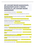 ati concept based assessment, Assessment Level 1 Online Practice A, ati concept based assessment