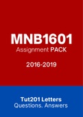 MNB1601 - Combined Tut201 Letters (2016-2019)