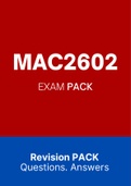 MAC2602 - EXAM PACK (2022)