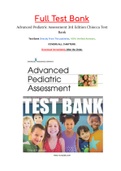 Advanced Pediatric Assessment 3rd Edition Chiocca Test Bank