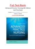 Advanced Practice Nursing 4th Edition Joel Test Bank