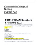 Chamberlain College of Nursing NR 602 2022 BEST EXAM GUIDE