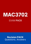 MAC3702 - EXAM PACK (2022)