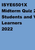 ISYE6501X Midterm Quiz 2 - GT Students and Veried MM Learners 2022