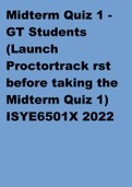 ISYE6501X Midterm Quiz 1 AND  2 - GT Students and Veried MM Learners 2022