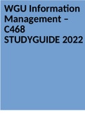 C468: Information Management and the Application of Technology STUDY GUIDE 2022/2023  2 Exam (elaborations) C468 study guide 2022/2023  3 Exam (elaborations) WGU Information Management – C468 STUDYGUIDE 2022  4 Exam (elaborations) PRE-ASSESSMENT: INFORMAT