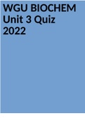 WGU BIOCHEM Unit 3 Quiz 2022