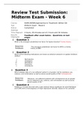 NURS 6630N Week 6 Midterm Exam (3 Versions)