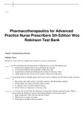 Pharmacotherapeutics for Advanced Practice Nurse Prescribers 5th Edition Woo Robinson Test Bank Chapter 3. Rational Drug Selection 