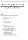 Pharmacotherapeutics for Advanced Practice Nurse Prescribers 5th Edition Woo Robinson Test Bank Chapter 39. Human Immunodeficiency Virus Disease and Acquired Immunodeficiency Syndrome