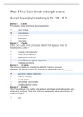 Exam (elaborations) ERSC181 B001 Introduction To Geology /Week 8 Final Exam (timed and single access) Overall Grade (highest attempt): 96 / 100 - 96 %