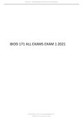 BIOD 171 ALL EXAMS EXAM 1 2021 | best guide for your exam| 6modules for a price of 1