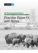 AP Environmental SCIENCE Practice Exam #3 and NOTES  2024 Reviewed