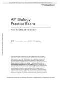 AP Biology Practice Exam 2024 Reviewed