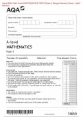 Actual 2024 AQA A-level MEDIA STUDIES 7572/1 Paper 1 Media One Merged Question Paper + Mark Scheme