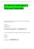 Soc 200 Case Study Report 1 Three Jays Corporation